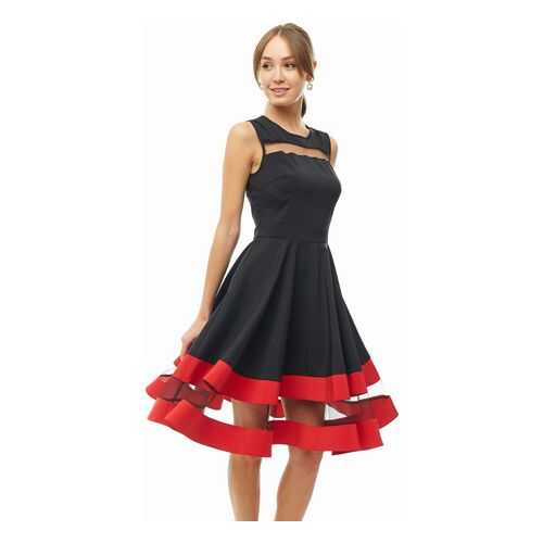 Платье женское D&M by 1001DRESS DM00843BK черное XL в Lady&Gentleman City